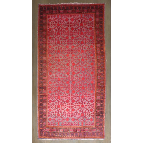 Colorful Pomegranate Motif Gallery SIze Khotan Rug No. j5072