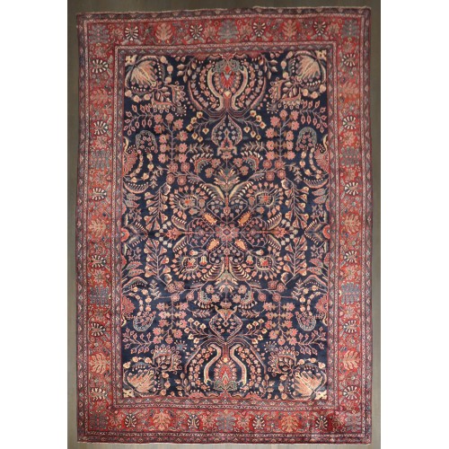 Navy Sarouk Ferehan Rug No. j5088
