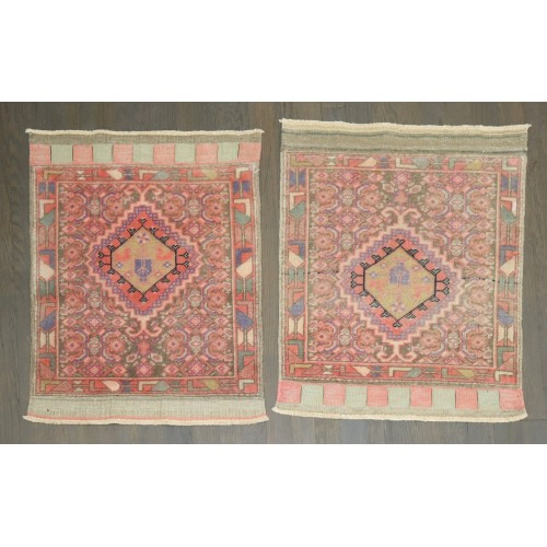 Pair of Pink Persian Mini Rugs No. j5131