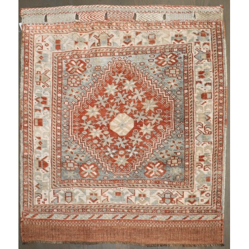 Crimson Red Persian Bagface Rug No. j5136