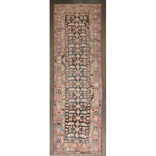 Vintage Pink Border Karabagh WideRunner No. j5139