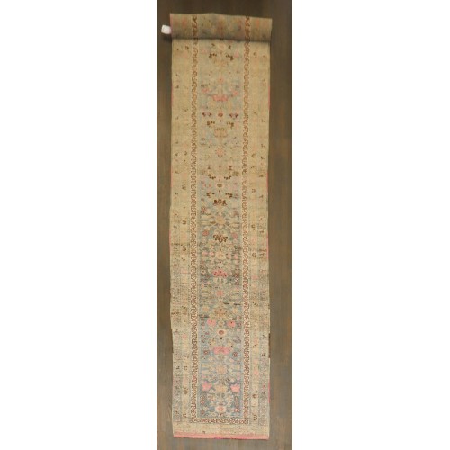 Persian Blue Pink Kurd Runner No. j5146