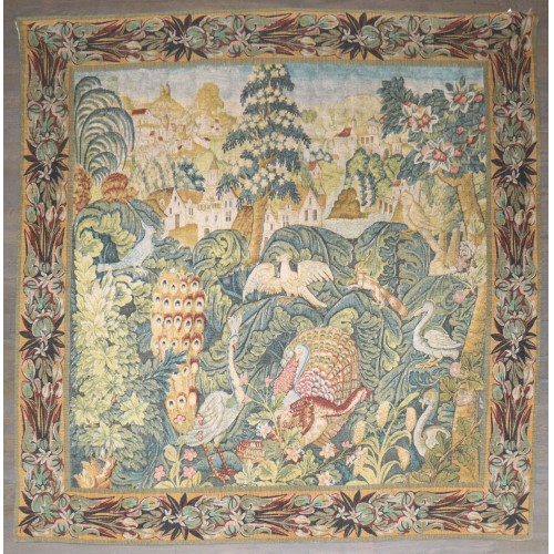 Hand Loom mid 20th  French Aubusson Tapestry No. j5220