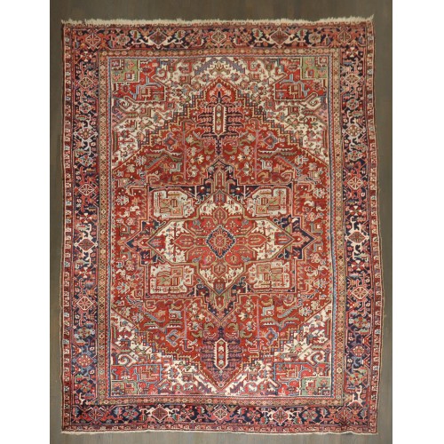 Traditional Persian Heriz Rug No. j5223