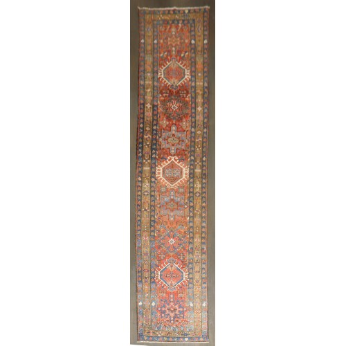 Traditional Antique Heriz Karadja Runner No. j5249