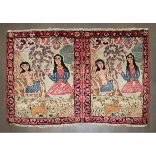 Lavar Kerman Pictorial Rug No. j5281