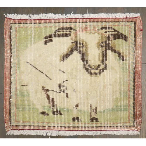 Vintage Turkish Goat Rug No. j5300