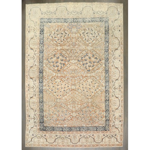 19th Century Tabriz Hadji Ja Li Li Poem Carpet No. j5376