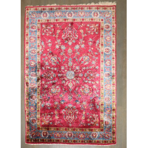 Superfine Antique Silk Persian Kashan Rug No. j5386