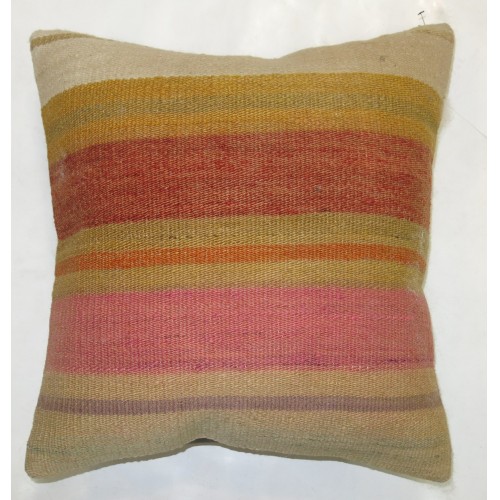Striped Kilim Turkish Pillow No. p1530