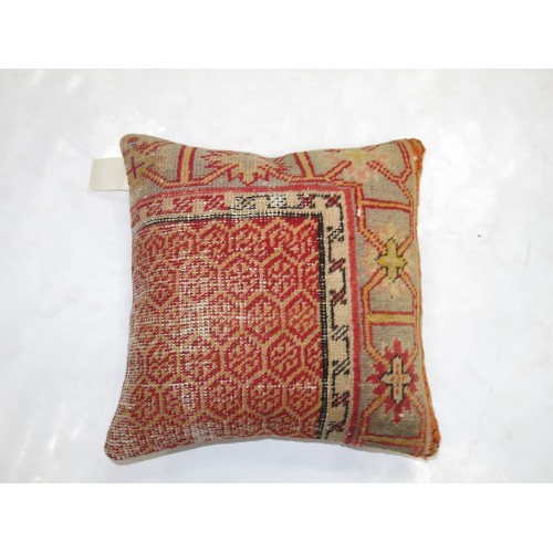 Orange Shabby Rug Pillow No. p3134