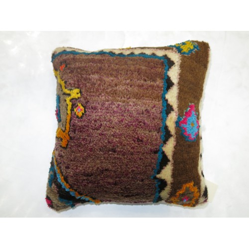 Brown Small Rug Pillow No. p3149