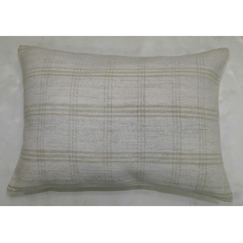 White Modern Persian Textile Kilim Pillow No. p4012