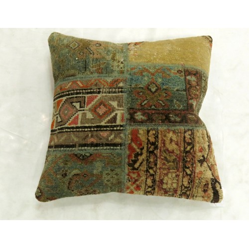 Antique Patchwork Rug Pillow No. p4183