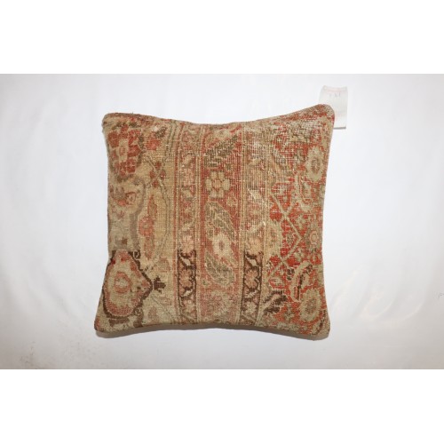 Tabriz Square Rug Pillow No. p4223