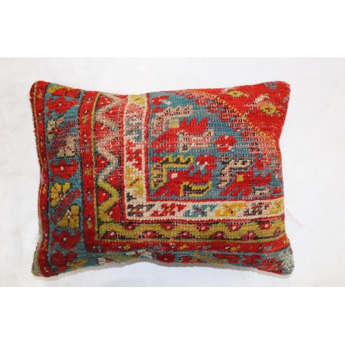 Bright Angora Oushak Rug Pillow No. p4342