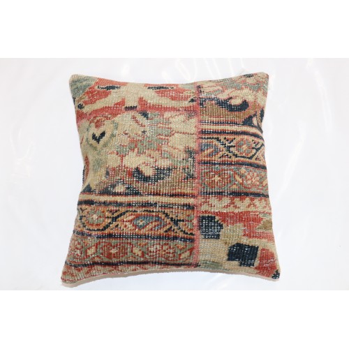 Persian Sultanabad Patchwork Rug Pillow No. p4789