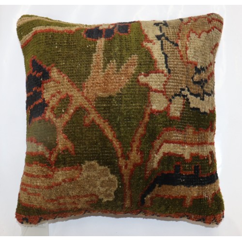 Green Sultanabad Rug Pillow No. p4839