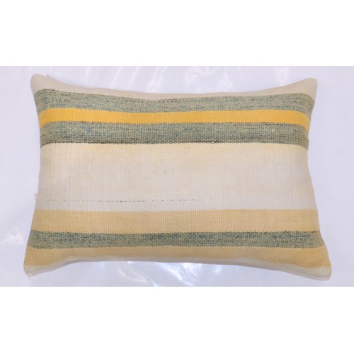 Large Indian Dhurrie Rug Pillow No. p4977