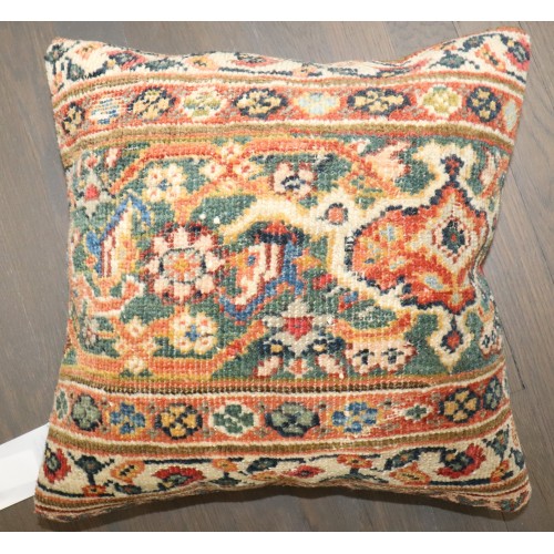 Mahal Border Persian Rug Pillow No. p5073