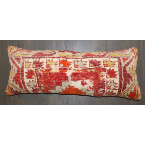 Large Red Turkish Bolster Rug Pilow No. p5114