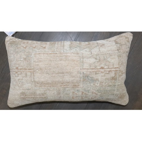Pale Afghan Lumbar Rug Pillow No. p5142