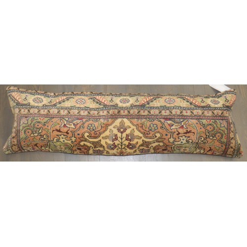 Large Wide Turkish Rug Pillow No. p5167