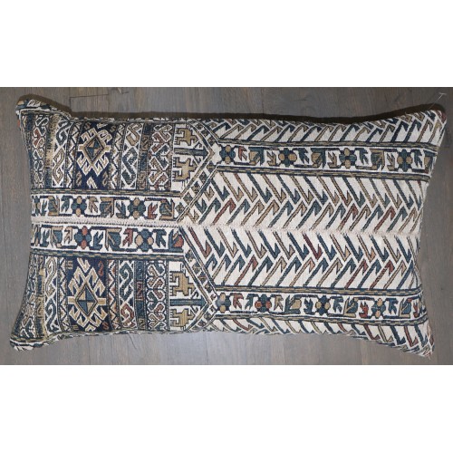 Geometric Flatweave Soumac Bolster Size Pillow No. p5197