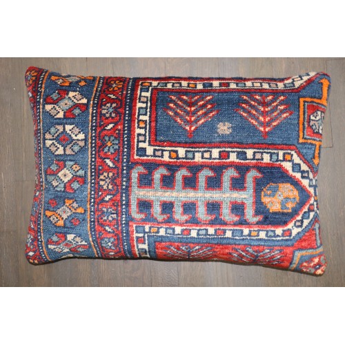Persian Kurd Antique Rug Pillow No. p5198