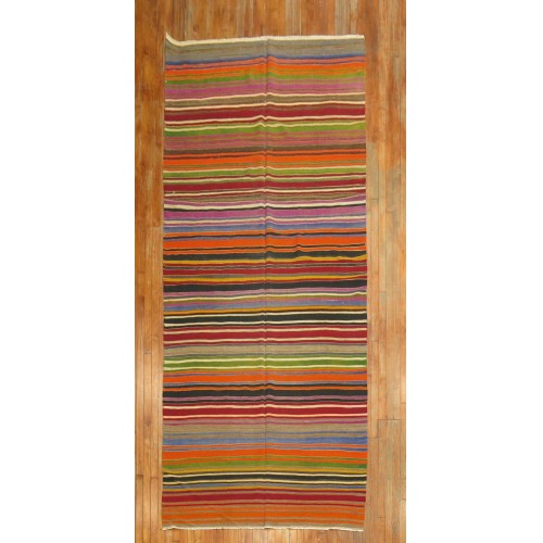 Rainbow Color Turkish Gallery Kilim No. r2152