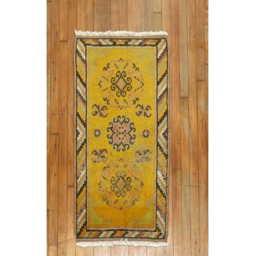 Yellow Antique Khotan Rug No. r3955