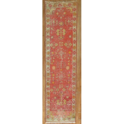 Antique Distressed Khotan Runner No. r3960