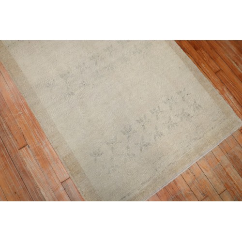 Beige Vintage Turkish Rug No. r4097