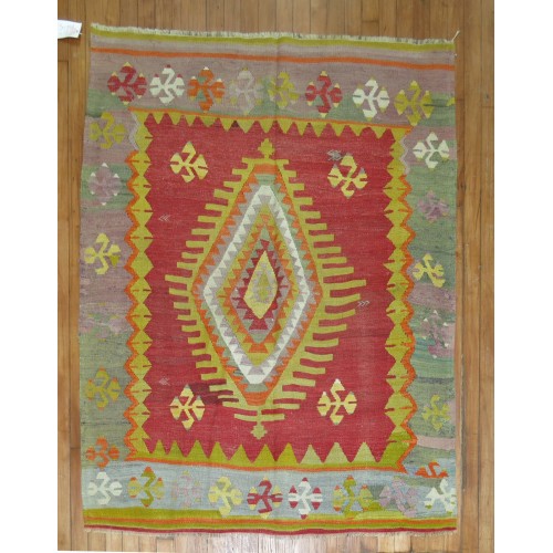 Antique Kilim Rug No. r4269