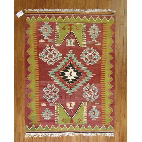 Square Vintage Kilim No. r4294