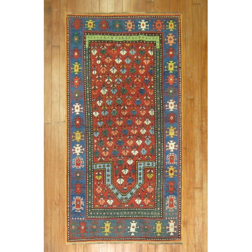 Antique Caucasian Prayer Rug No. r4348