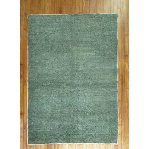 Green Turkish Minimalist Rug No. r4484