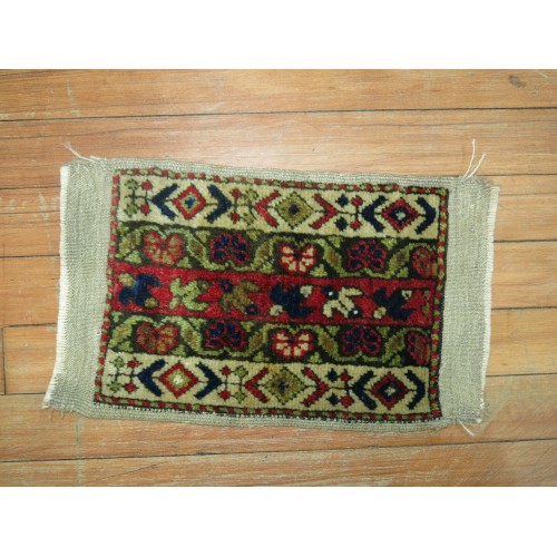 Vintage Anatolian Mouse Pad Rug No. r4684