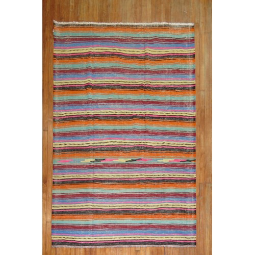 Striped Turkish kilim No. r4693