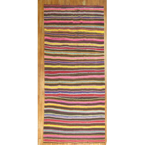 Striped Turkish Gallery Kilim No. r4709