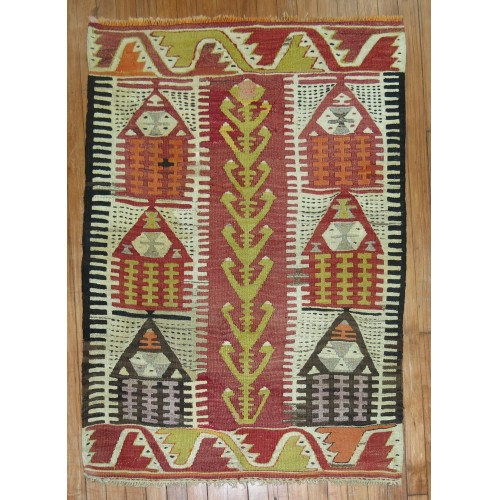 Vintage Small Kilim No. r4715