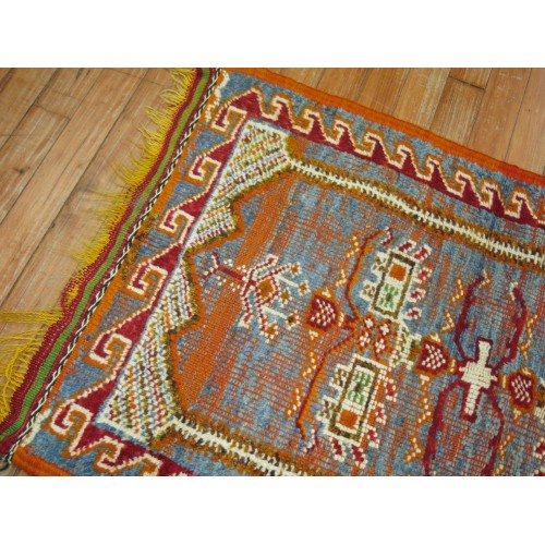 Blue Vintage Moroccan Rug No. r4738