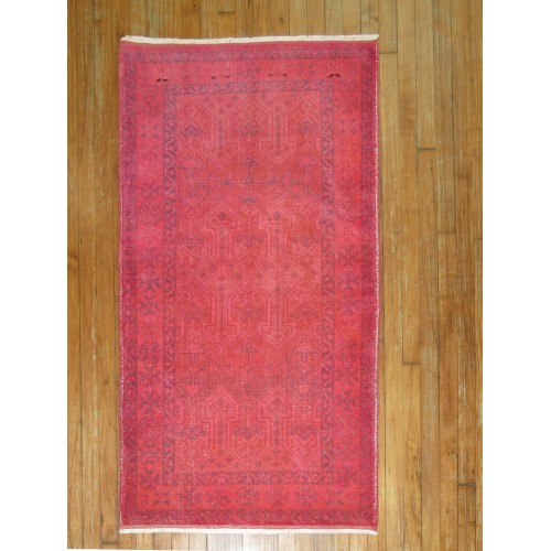 Pink Turkish overdye rug No. r4756