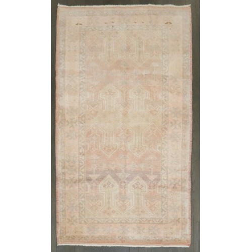 Vintage Muted Turkish Small Rug No. r4756