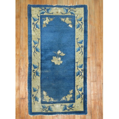 Blue Chinese Mat Rug No. r4760