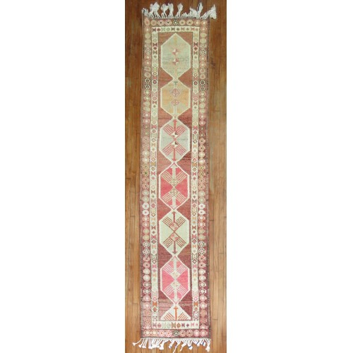 Vintage Anatolian Turkish Runner No. r4774