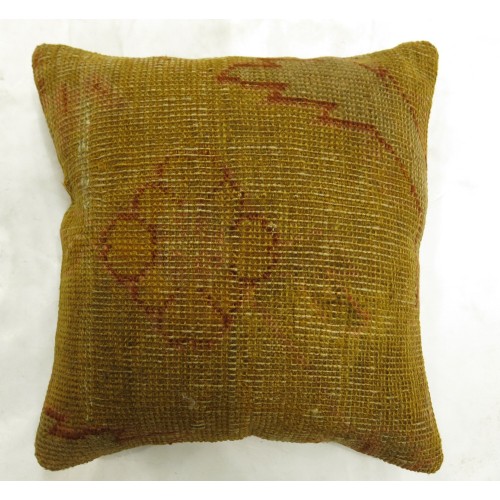 Green Antique Oushak Rug Pillow No. r4875p