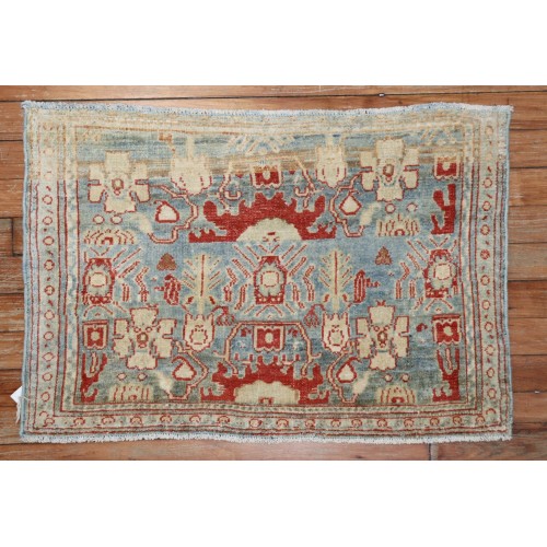 Light Blue Persian Senneh Mat No. r4910