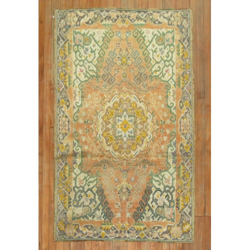 Orange Oushak Rug No. r5030