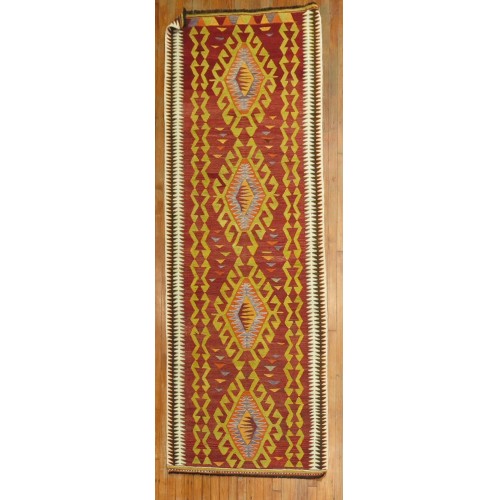 Red Kilim Runner No. r5128